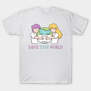 Wash Your Hands & Save The World - Social Distance Tshirt for Men or Women T-Shirt